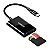 LEITOR DE CARTAO UGREEN 2 EM 1 COM ENTRADA USB-C/SD/TF CM265 - Imagem 1