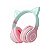 FONE DE OUVIDO HEADFONE BLUETOOTH COM ORELHAS GATINHO LED - Imagem 1