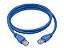 CABO DE REDE CAT5 2.5 METROS PATCH CORD AZUL - Imagem 1