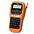 ROTULADOR ETIQUETADORA ELETRÔNICO BROTHER PTE110, LARANJA, TECLADO QWERTY DISPLAY GRÁFICO, 10 TEXTOS, 16 CARACTERES - Imagem 1