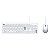 KIT TECLADO E MOUSE USB 2.0 PCYES BRANCO ALTA PRECISÃO 1000 DPI - Imagem 1