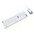 KIT TECLADO E MOUSE USB 2.0 PCYES BRANCO ALTA PRECISÃO 1000 DPI - Imagem 2
