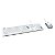 KIT TECLADO E MOUSE USB 2.0 PCYES BRANCO ALTA PRECISÃO 1000 DPI - Imagem 3