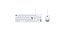 KIT TECLADO E MOUSE USB PCYES SOFT  BRANCO PCOSF2W  - 111379 - Imagem 1