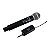 MICROFONE SEM FIO DE MÃO 1 BASTÃO VHF FREQUENCIA FIXA RECARREGÁVEL LITE MM120SF SOLUS - Imagem 1