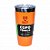 COPO TERMICO QUATI COM TAMPA 473ML COBRE/LARANJA - Imagem 1