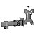 SUPORTE PARA MONITOR E NOTEBOOK COM ARTICULAÇAO DUPLA  PCYES PLMSMN1A - Imagem 5