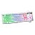 KIT MOUSE E TECLADO GAMER KMEX KM52+MOA8 RAINBOW COM FIO BRANCO - Imagem 4