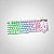 KIT MOUSE E TECLADO GAMER KMEX KM52+MOA8 RAINBOW COM FIO BRANCO - Imagem 1