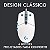 MOUSE GAMER LOGITECH G203 LIGHTSYNC RGB 8000DPI BRANCO - Imagem 8
