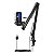 MICROFONE GAMER RISE MODE DE MESA ELITE 08 RGB  USB C PRETO RM-ME-08B - Imagem 2