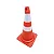 Cone De PVC 75CM - Laranja e Branco Flexível Com Refletivo - Imagem 1