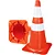 Cone De PVC 75CM - Laranja e Branco Flexível Com Refletivo - NBR15071 - Imagem 1