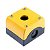 CAIXA PLASTICA PARA BOTÃO 22MM - 1 FURO - AMARELO / PRETO - Imagem 1