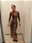 Vestido Longo Tule Tigre Com Combinação - Imagem 1