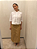 Saia Midi Memory Com Bolsos - Imagem 1
