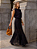 Saia Plissada Chiffon Bordado Com Ziper - Imagem 2