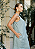 Vestido Linho Sem Manga Com Fenda - Imagem 2