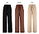 Calça Pantalona Detalhe Com Vivo - Preta - 36 - Imagem 1