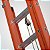 Escada Extensível Fibra Vidro Vazada EAFV-27 altura 5,00 x 8,40 M - degraus redondos - Imagem 3