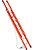 Escada Extensível Fibra Vidro Vazada EAFV-23 altura 4,20 x 7,20 M - degraus redondos - Imagem 1