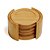 Conjunto Porta-Copos em Bambu - Mônaco (5 peças) - Imagem 1