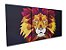 Quadro Leão de Judá Colorido Mosaico 3 Partes 60x120 cm - Imagem 2