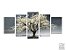 Quadro Decorativo Mosaico Árvore Fundo Cinza 70x160 Centímetros - Imagem 1