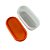 Pote Modular Oval 500ml - Transparente Tampa Laranja - Imagem 3