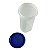Pote Modular Redondo 650ml - Transparente Tampa Azul Marinho - Imagem 2