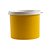 Tupperware Tupper Redondinha 500 ML Amarelo Com Tampa Branca - Imagem 1