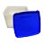Tupperware Jeitoso 800ml - Transparente Tampa Azul Royal - Imagem 3