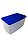 Tupperware Espaçosa 3 Litros - Transparente Tampa Azul Royal - Imagem 3