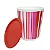 Tupperware Instantanea 3,3L - Listrada (vermelho/ pink/ branco) - Imagem 2