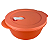 Tupperware Cristalwave GII 1,5 Litros - Laranja Válvula Branca - Imagem 1