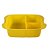 Tupperware Bandeja Retangular Dividida - Cristalwave Amarelo - Imagem 2