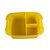Tupperware Bandeja Retangular Dividida - Cristalwave Amarelo - Imagem 3