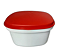 Tupperware Travessa Actualité Quadrada 2,5 Litros - Branco/Vermelho - Imagem 1