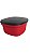 Tupperware Travessa Actualité Quadrada 2,5 Litros - Vermelha Tampa Preta - Imagem 2