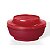 Tupperware Travessa Actualité Redonda 650ml - Marsala Tampa Vermelha - Imagem 1