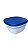 Tupperware Multipla 2,5 Litros - Branca Tampa Azul - Imagem 1
