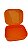 Tupperware Visual Box Pequeno 1 Litro - Laranja - Imagem 3