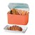 Tupperware Visualbox Com Bandeja 4,5 Litros - Laranja Tampa Transparente Bandeja Branca - Imagem 1