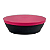Tupperware Travessa Zenline Redonda 520 ml - Preta Tampa Pink - Imagem 1