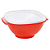 Tigela Sensação Tupperware 1,8 Litros - Laranja Tampa Branca - Imagem 1