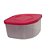 Tupperware Fresh Box Quadrada 470ml - Translucida Tampa Flamingo - Imagem 2