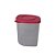 Tupperware Fresh Box Quadrada 1 Litro - Translucida Tampa Flamingo - Imagem 1
