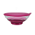 Tupperware Tigela Elegância Policarbonato 1,5 Litros - Transparente/Rabanete Rosa - Imagem 1
