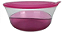 Tupperware Tigela Elegância Policarbonato 2,3 Litros - Transparente/Rabanete Rosa - Imagem 1
