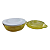 Tupperware Microplus Oval Policarbonato 1,5 Litros - Amarelo - Imagem 1